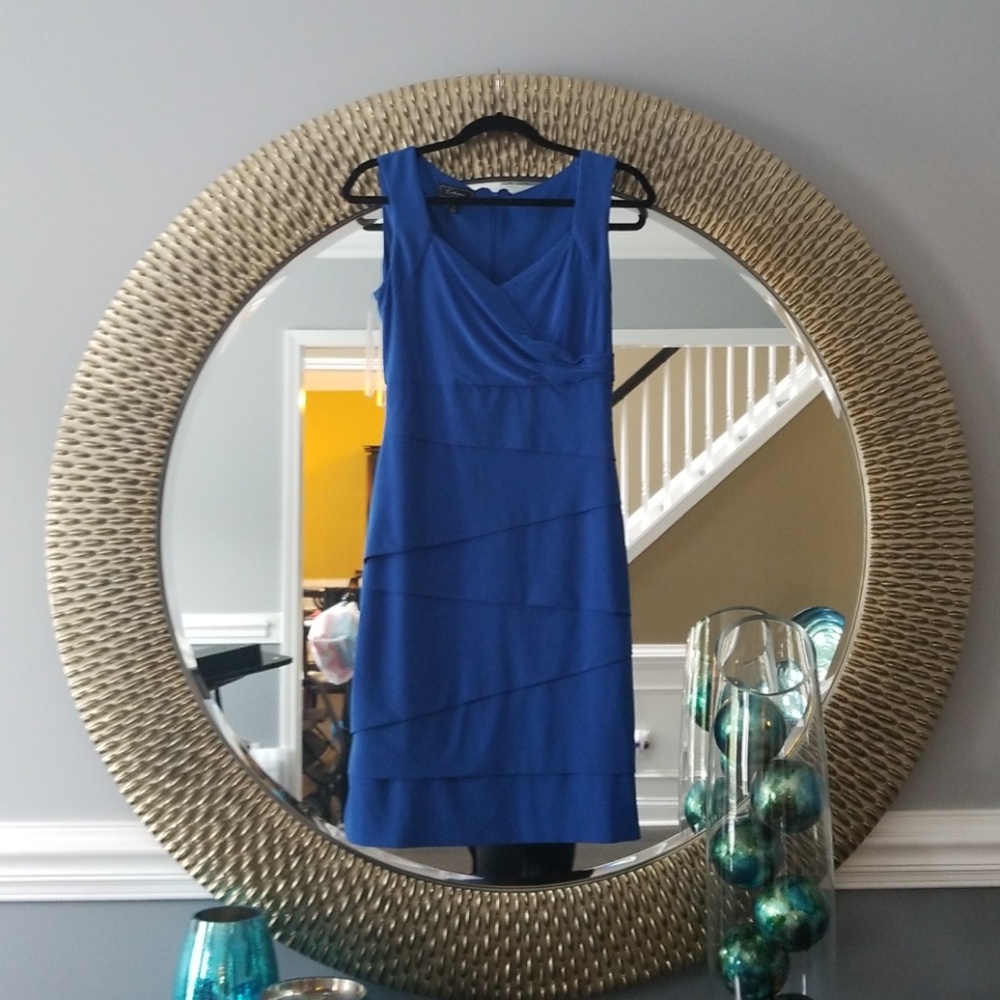 Collection Dressbarn Tummy Control, Blue Dress